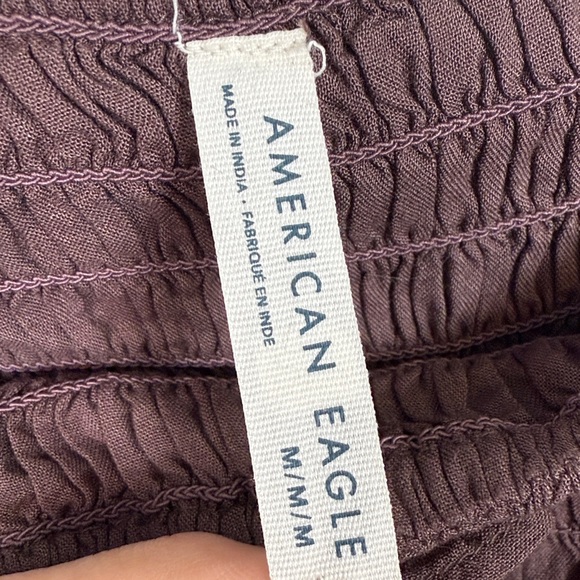 American Eagle Smocked Ruffle Mini Dress W2308 Sz M - Picture 6 of 10